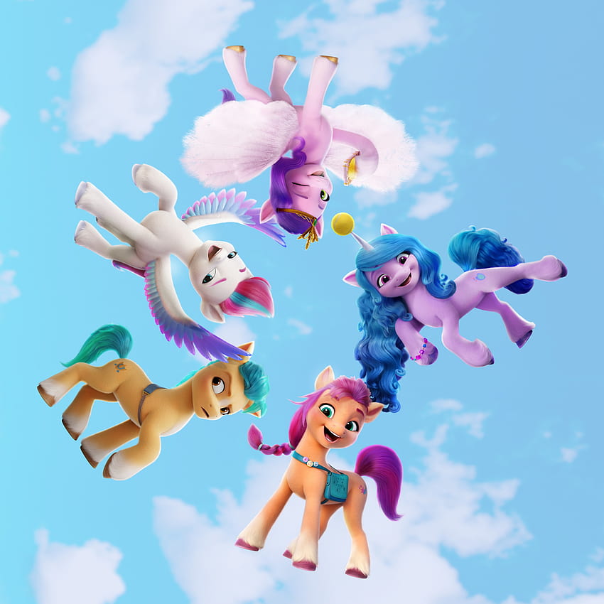 My Little Pony: Yeni Nesil , 2021 Filmleri, Sunny Starscout, Izzy Moonbow, Filmler, pip yaprakları HD telefon duvar kağıdı