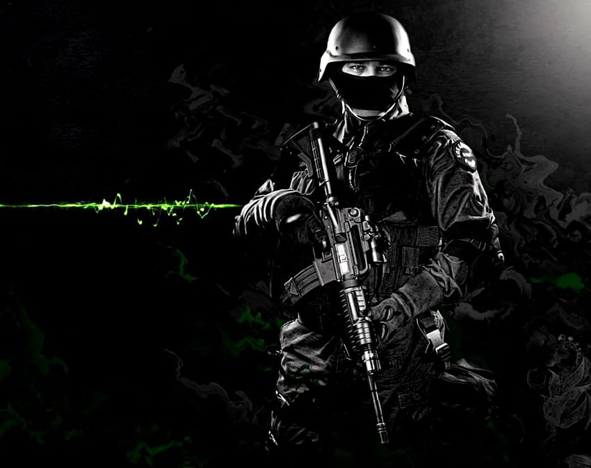 3D Soldier, dark soldier HD wallpaper