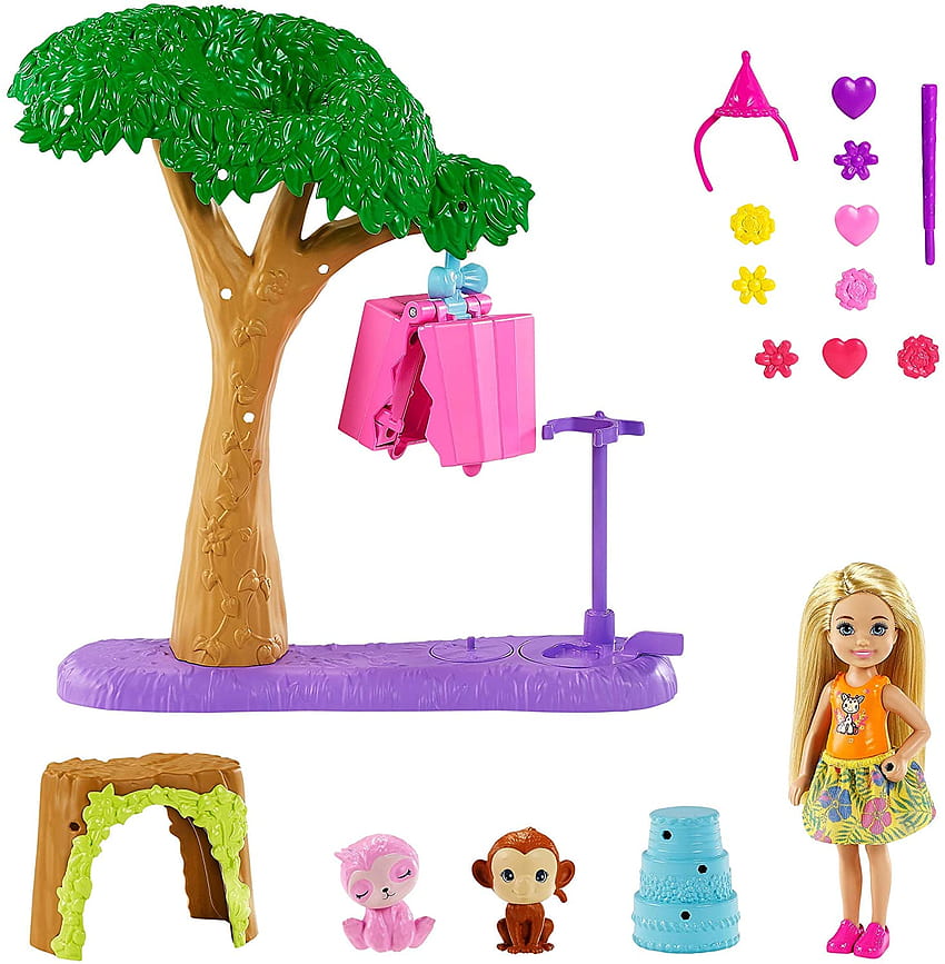 Barbie and Chelsea GTM84 The Lost Birtay Party Fun Playset : Toys & Games HD phone wallpaper
