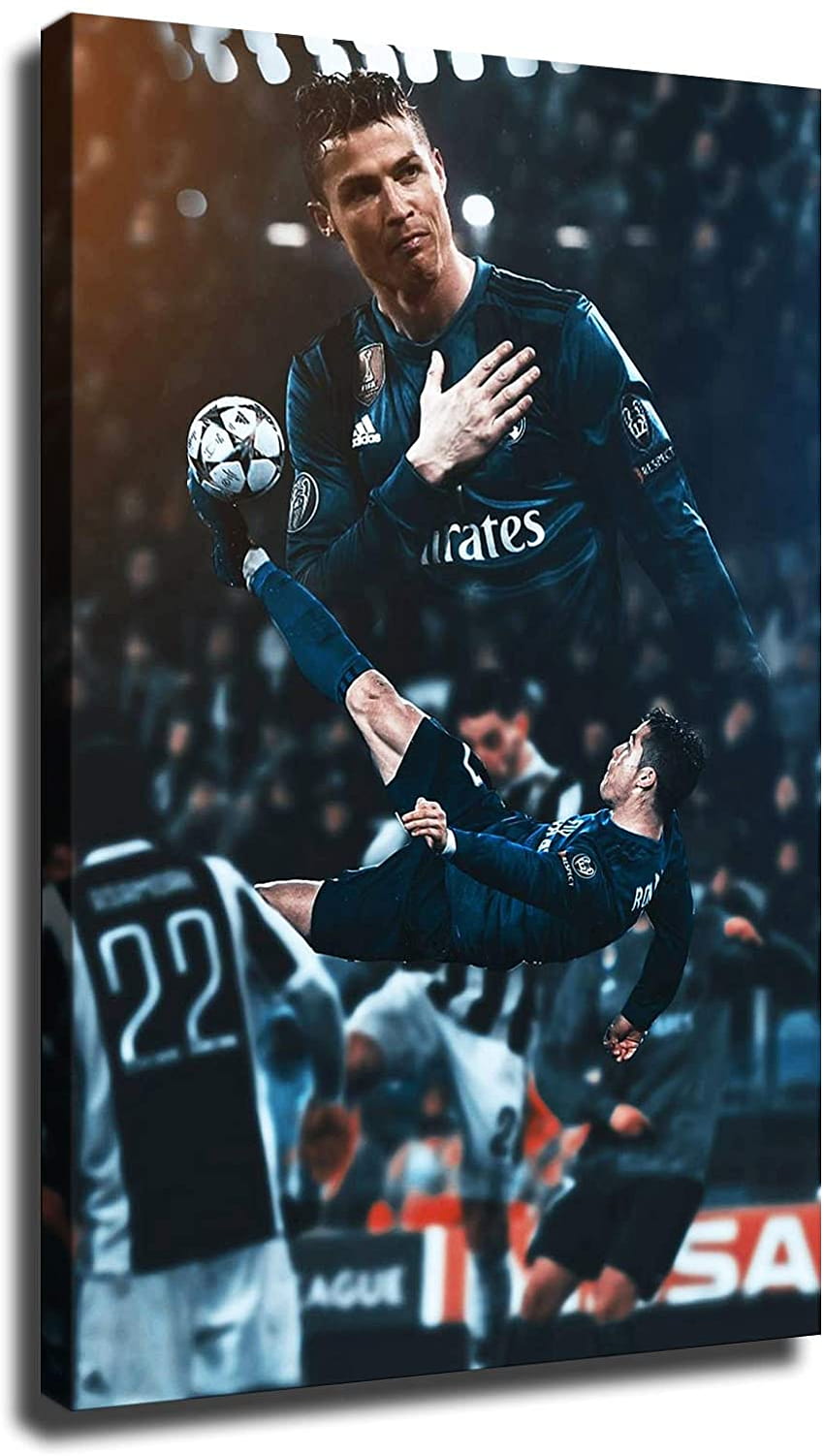 Buy Cristiano Ronaldo poster Football canvas Bedroom living room office indoor aesthetic wall decor art printing 20x30inch,Framed Online in Taiwan. B08TQK7FY8 HD phone wallpaper