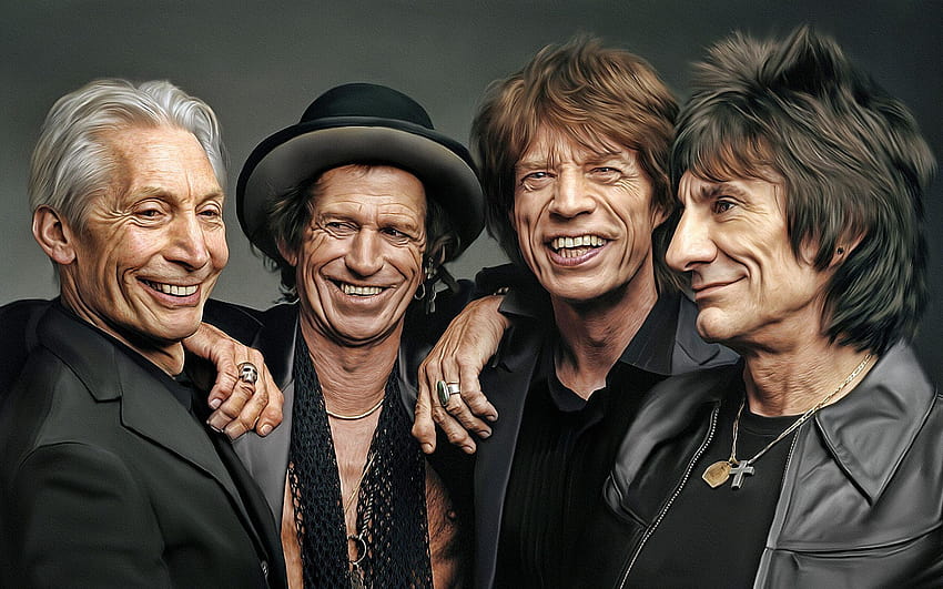 Men Smile Rolling Stones, Mick Jagger, Keith 2560x1600, kayu ronnie Wallpaper HD