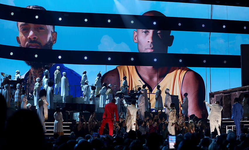 Grammy Awards honor LA icons Nipsey Hussle, Kobe Bryant, kobe and nipsey HD wallpaper