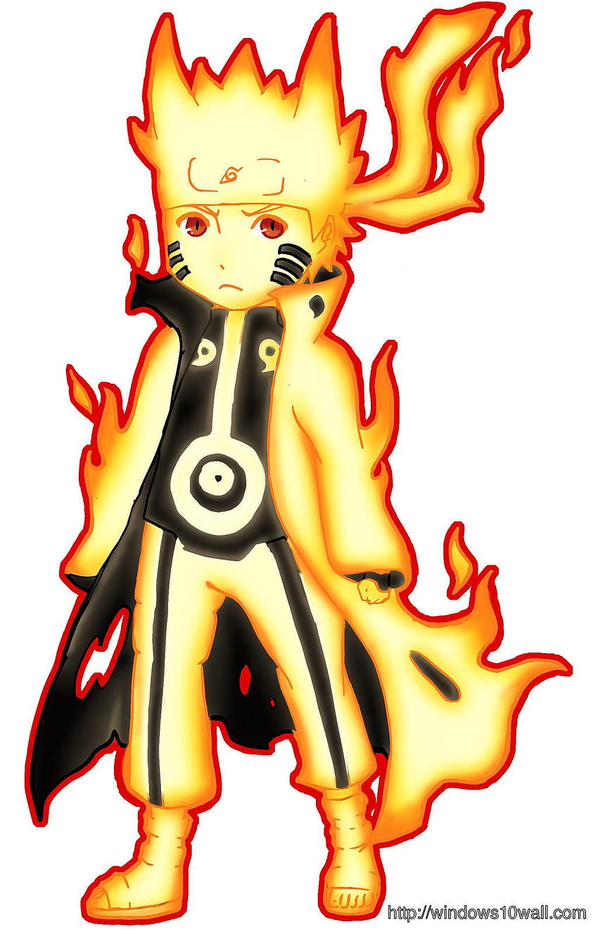 naruto kyuubi chakra mode chibi