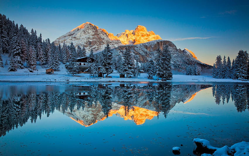 1920x1080 Misurina Lake Reflections Laptop Full HD wallpaper | Pxfuel