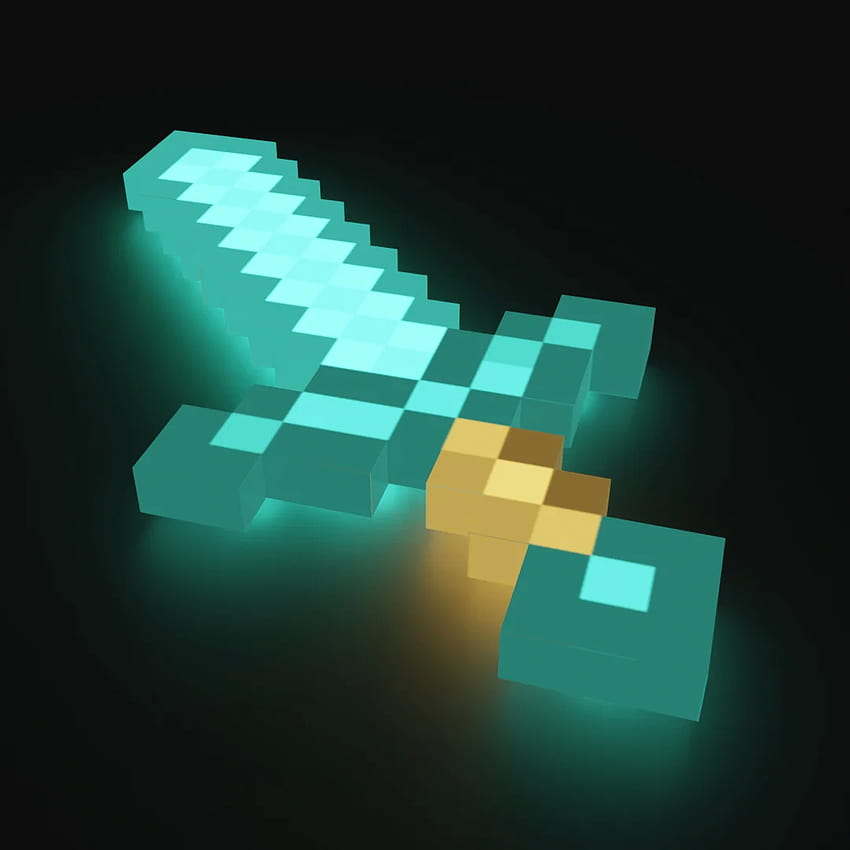 Minecraft Diamond Sword, enchanted diamond sword minecraft HD phone wallpaper