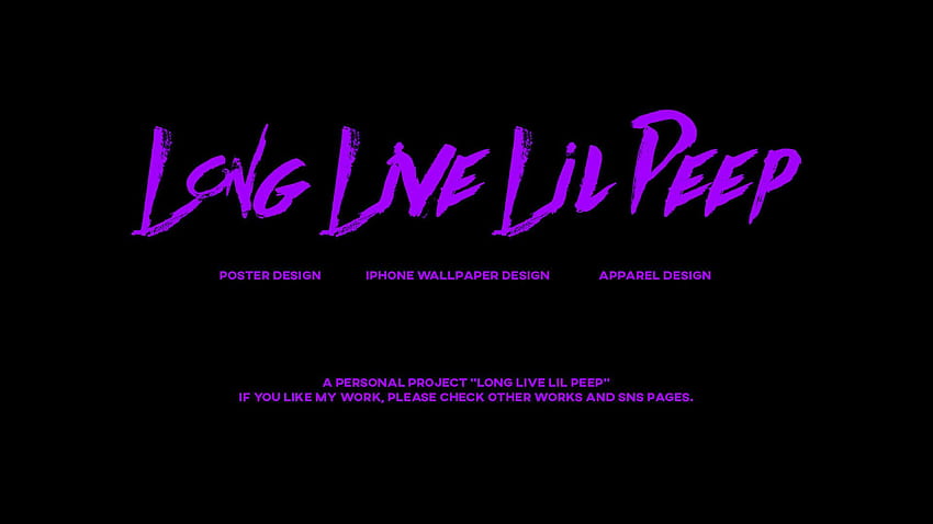 Long Live Lil Peep on Behance, lil peep pc HD wallpaper