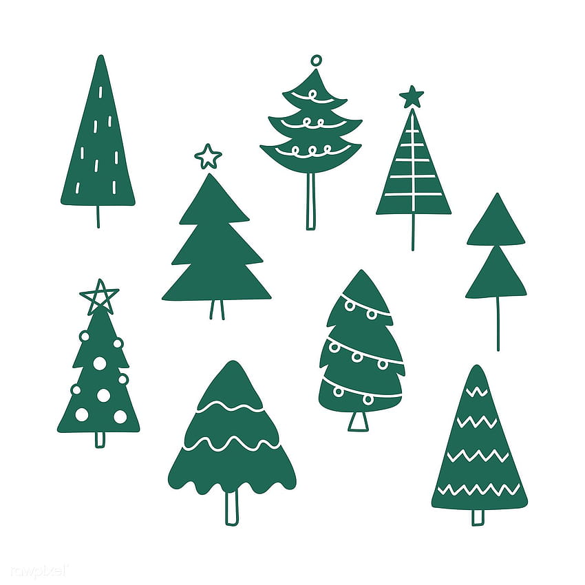 Christmas pine tree pattern backgrounds drawing doodle style, christmas  tree draw HD phone wallpaper | Pxfuel