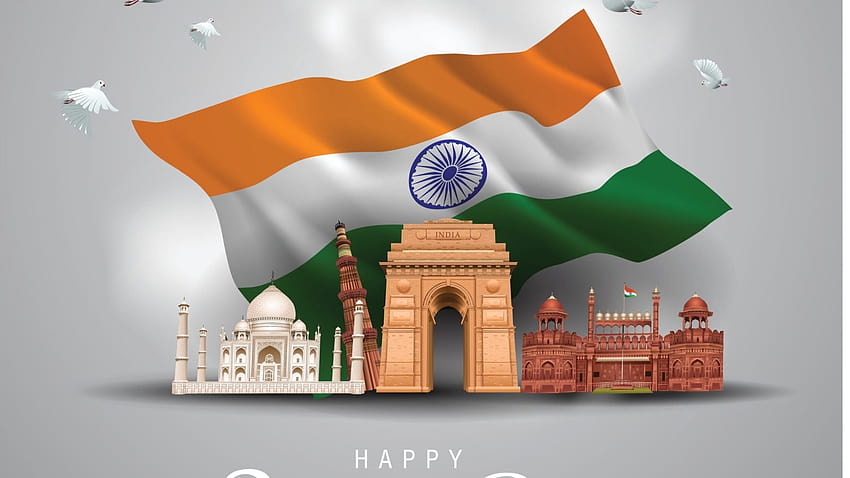 2022년 행복한 공화국의 날: 영어, 힌디어, 마라티어로 공유할 소원, 상태, 인용문, 메시지 및 WhatsApp 인사말 HD 월페이퍼