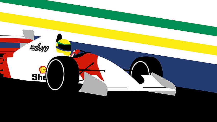 Ayrton Senna, efsaneler sonsuza kadar yaşar: formül1 HD duvar kağıdı