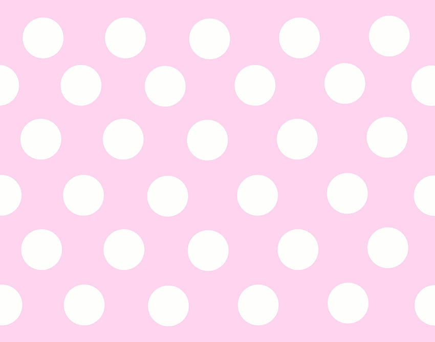 pink polka dots HD wallpaper