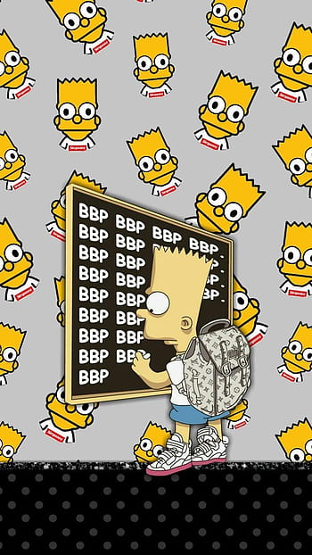 bartsimpson #bart #supreme #supremebart #simpsons - Supreme Wallpaper Gucci  Logo, HD Png Download , Transparent Png Image - PNGitem