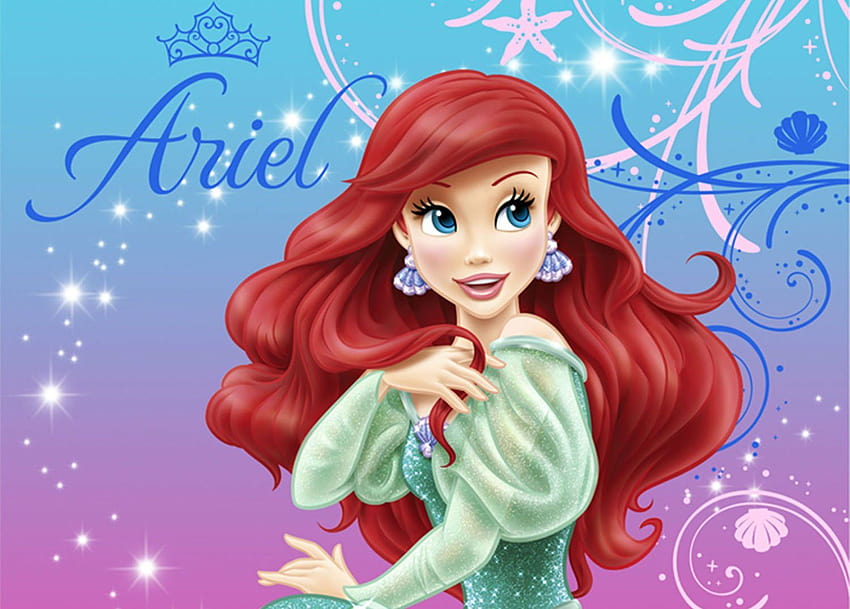 PEQUENA SEREIA disney fantasia animação desenho animado aventura família 1 pequena sereia ariel princesa oceano mar debaixo d'água papel de parede HD