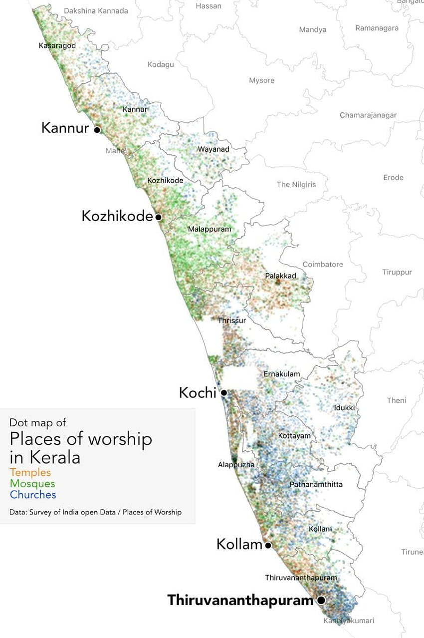 Kerala, Indien im Jahr 2021, Kerala-Karte HD-Handy-Hintergrundbild