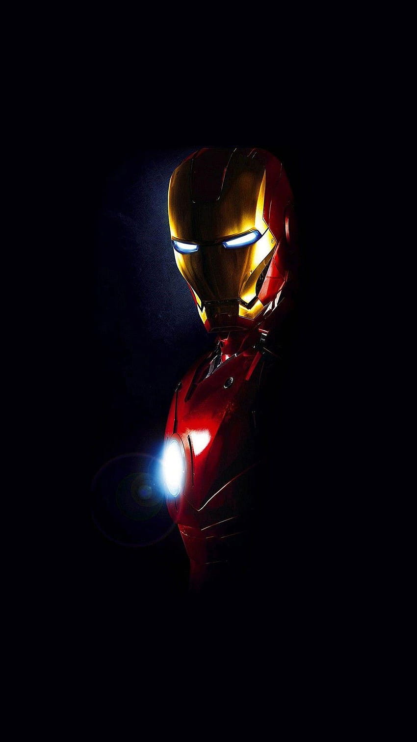 Iron Man Shadow Minimal Smartphone e Lockscreen, uomo potente Sfondo del telefono HD