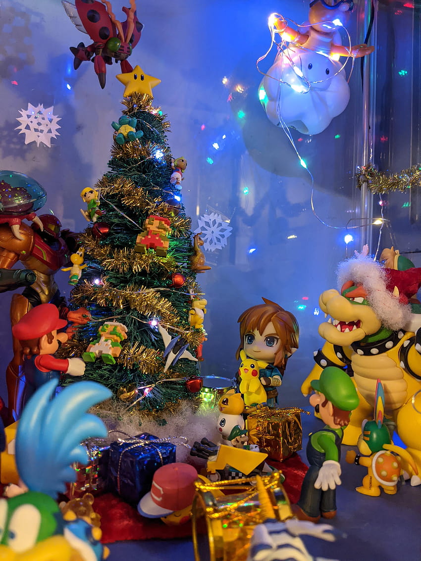 My Christmas diorama. Happy holidays y'all!: WorldOfNintendo HD phone wallpaper