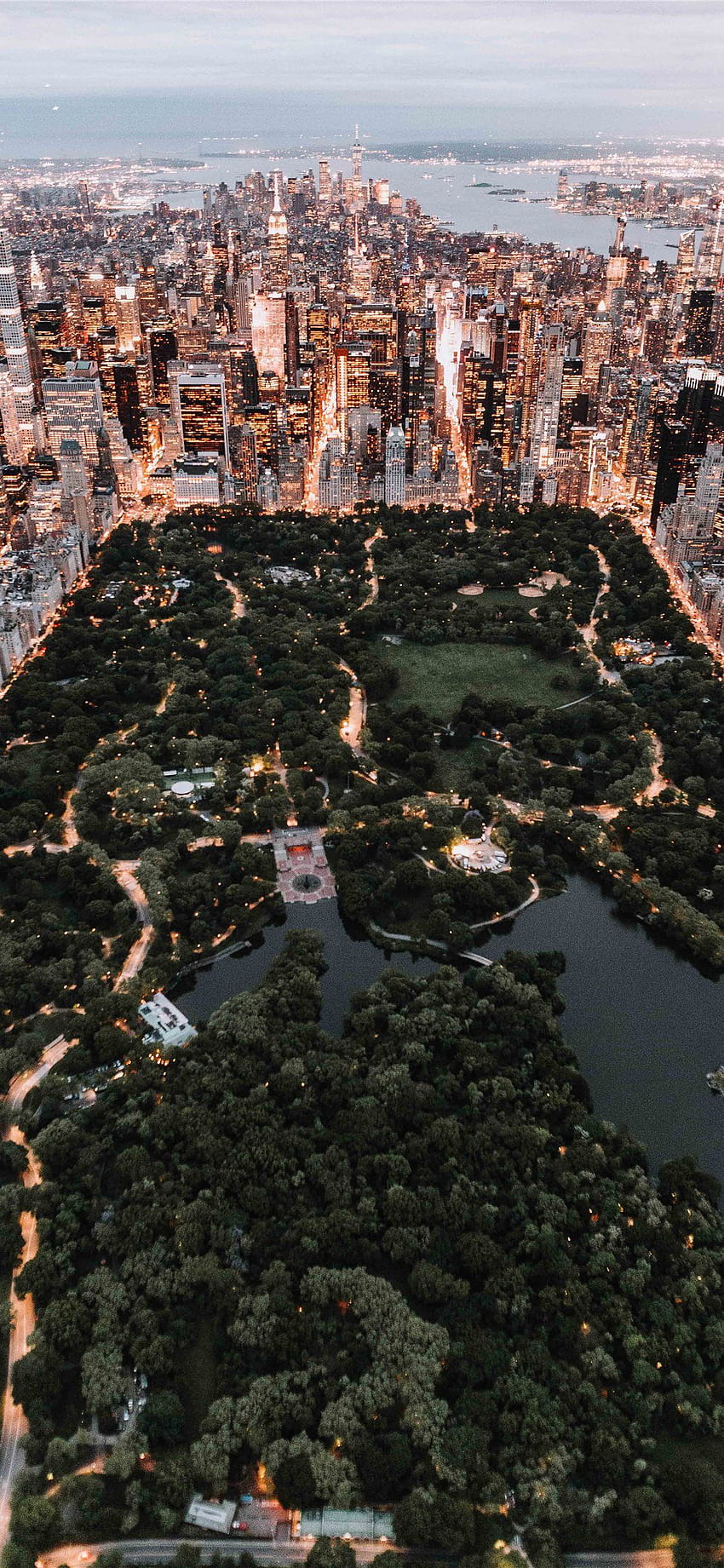 Central Park From Above New York City IPhone X 2021, new york 2021 HD phone wallpaper