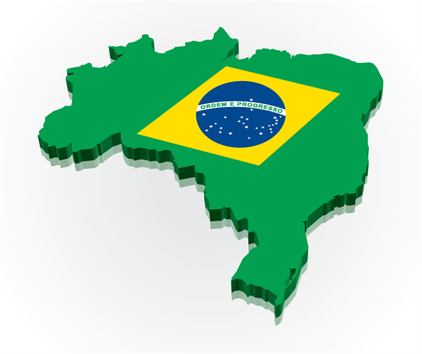 Brazil Flag Map, brazilian flag HD wallpaper