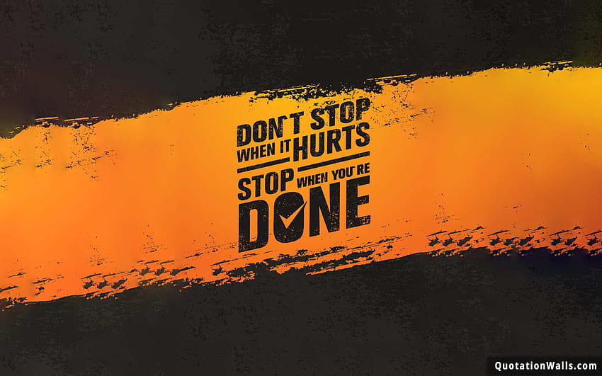 Don't Stop Motivational for, you are strong HD wallpaper