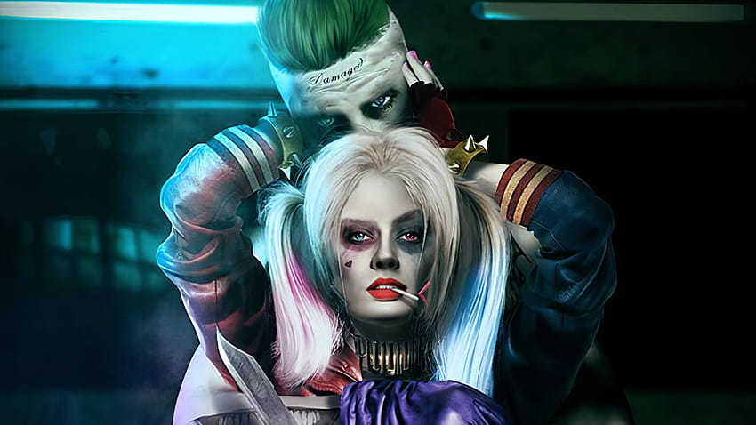 Joker และ Harley Quinn Fanart ID:5530, ฮาโลวีน harley quinn วอลล์เปเปอร์ HD