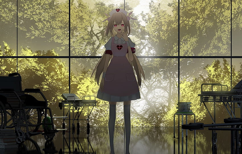 girl, hospital, nurse , section арт, anime nurse HD wallpaper