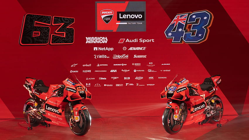 The 2021 Ducati Lenovo Team presented online., ducati moto gp 2021 HD wallpaper