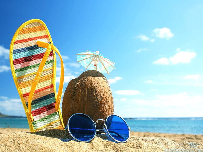 Backgrounds Fun Beach Summer Scene [1024x768] for your , Mobile & Tablet, summer fun HD wallpaper