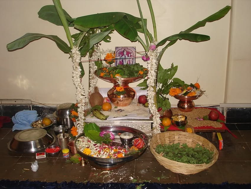 Satyanarayana Pooja Decoration Satyanarayan puja by HD wallpaper