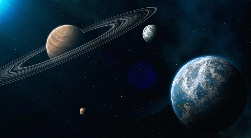pianeta, spazio, terra, luna, fantascienza, stelle / e sfondi mobili, luna nello spazio Sfondo HD