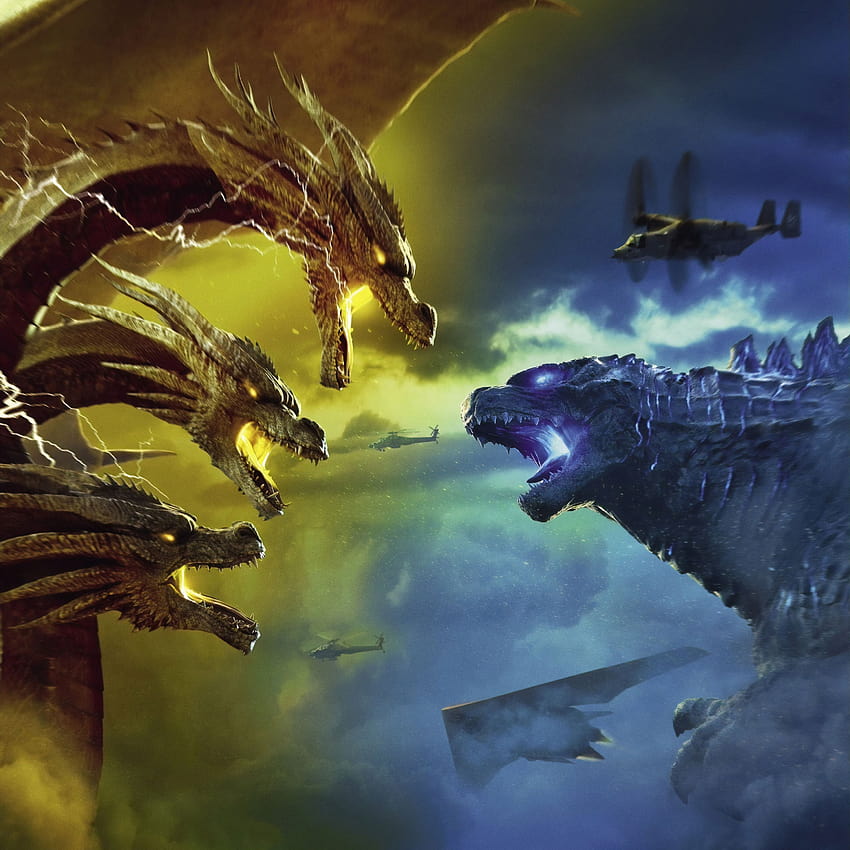 Godzilla: rey de los monstruos, King Ghidorah, 2019 fondo de pantalla del teléfono