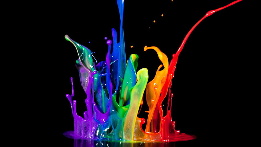 Neon Color .paint Color Splash Backgrounds HD wallpaper
