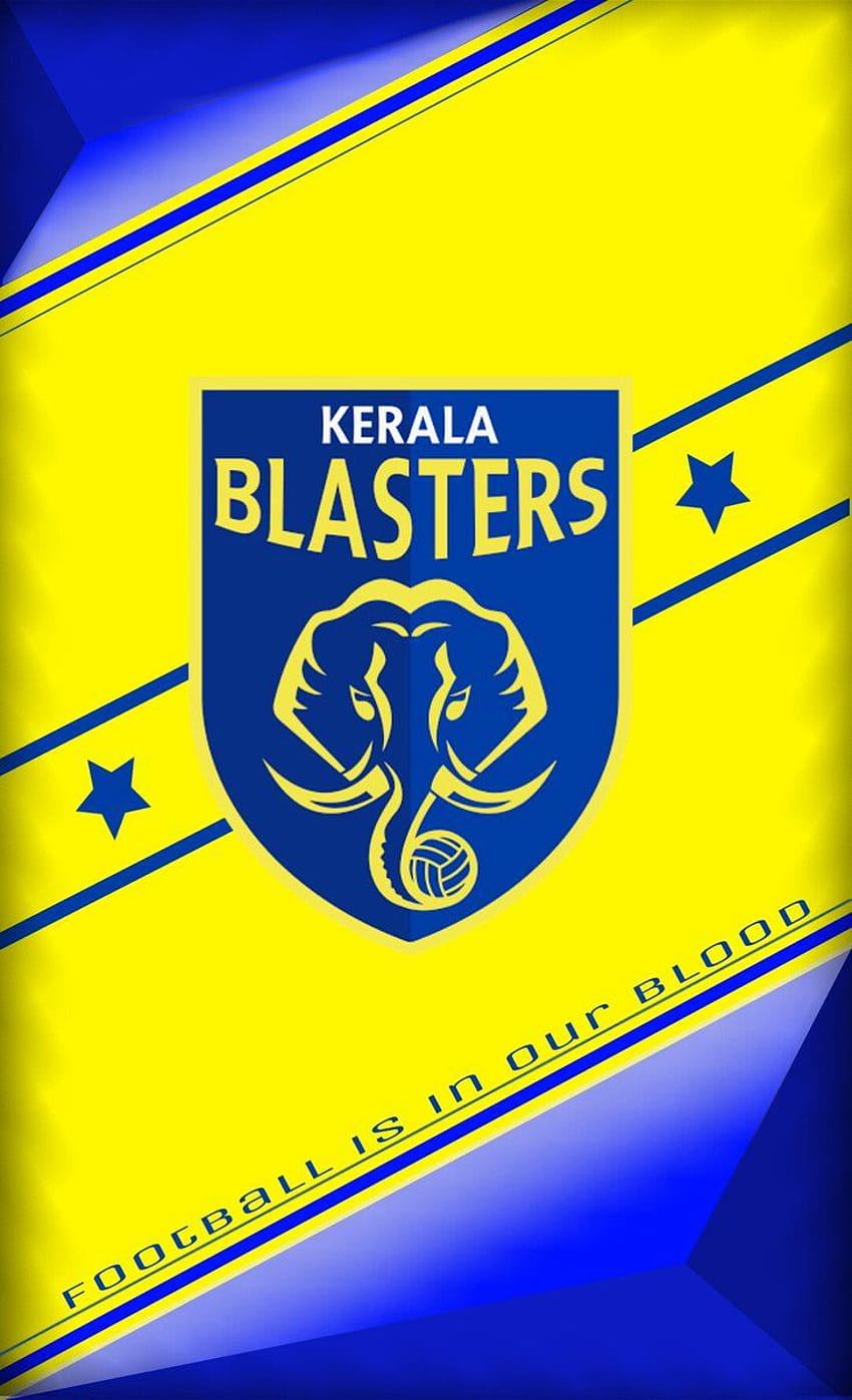 Kerala Blasters FC logo, material design, yellow white abstraction, indian  football club, HD wallpaper | Peakpx