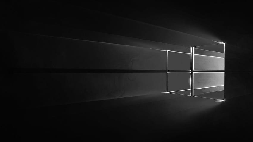 Black Windows 10 HD wallpaper