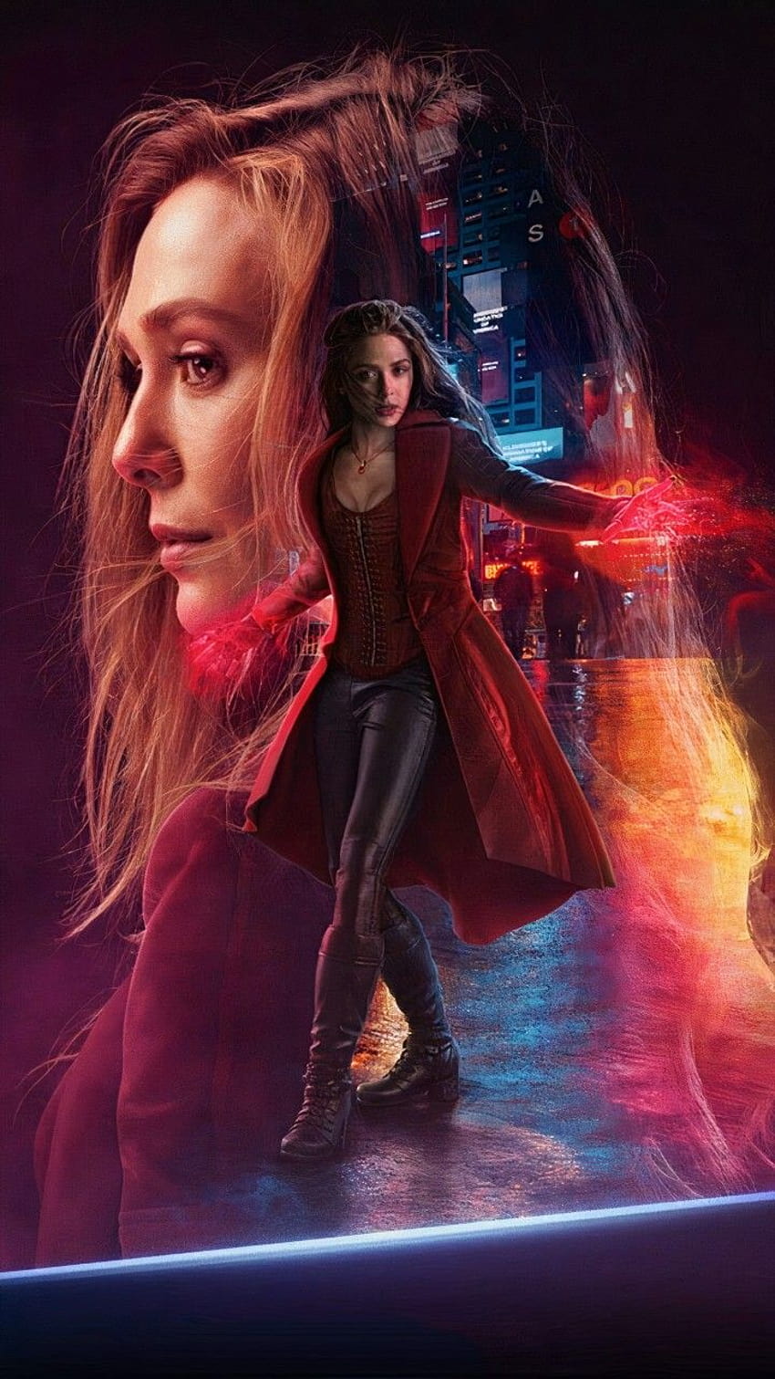Wanda The Scarlet witch Amazing през 2021 г HD тапет за телефон