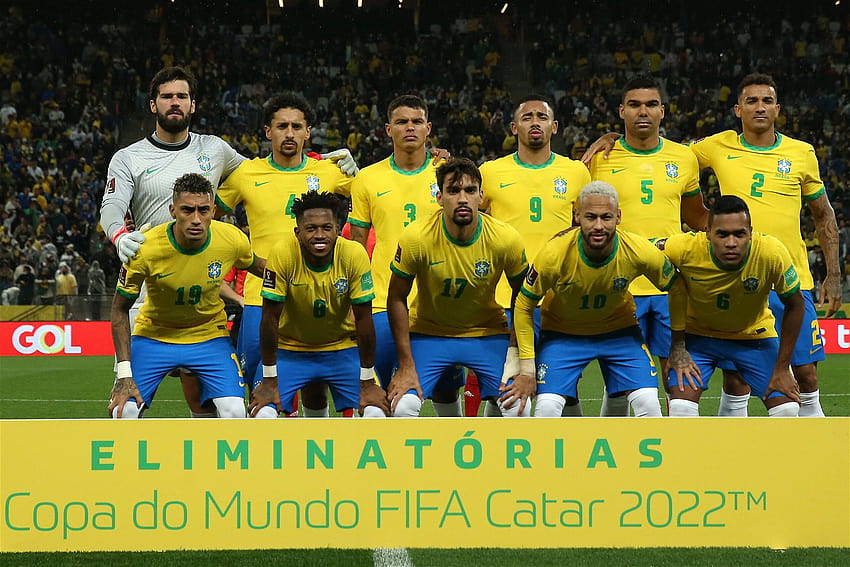 Skuad Piala Dunia Brasil: Grafik menunjukkan mengapa mereka menjadi favorit, tim sepak bola Brasil 2022 Wallpaper HD