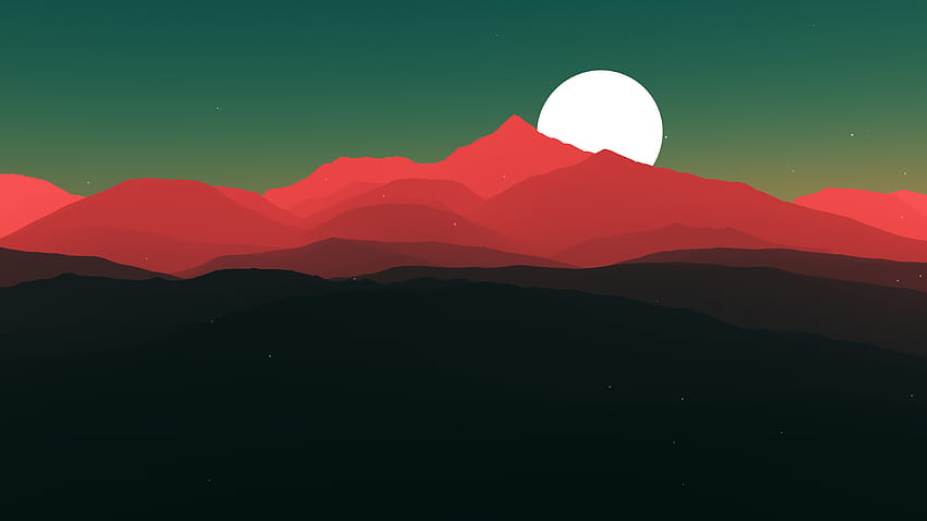 Best 5 Simple Art Backgrounds on Hip, digital mountain artistic HD wallpaper