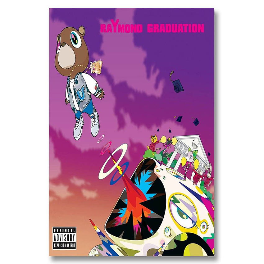 Juxtapoz Magazine  Sound  Vision Kanye Wests Graduation by Takashi  Murakami  Graduation wallpaper Kanye west graduation Kanye west wallpaper
