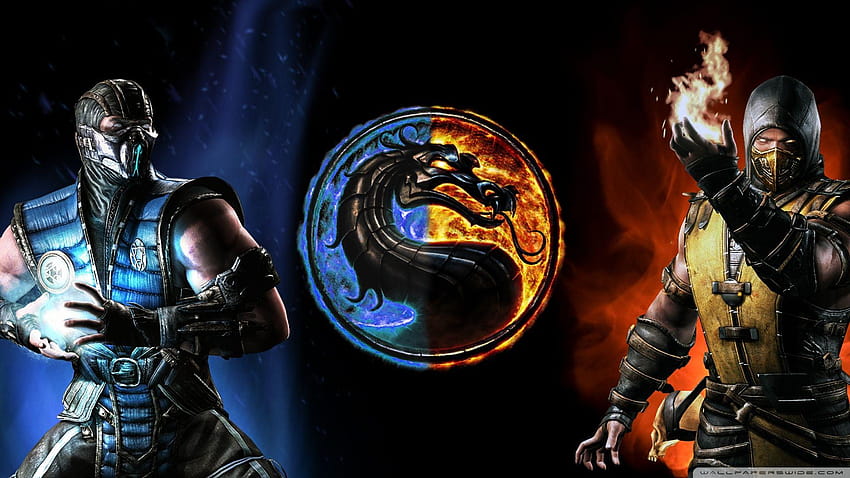 Mortal Kombat X : SubZero vs Scorpion ❤ untuk, mortal kombat scorpion vs sub zero Wallpaper HD