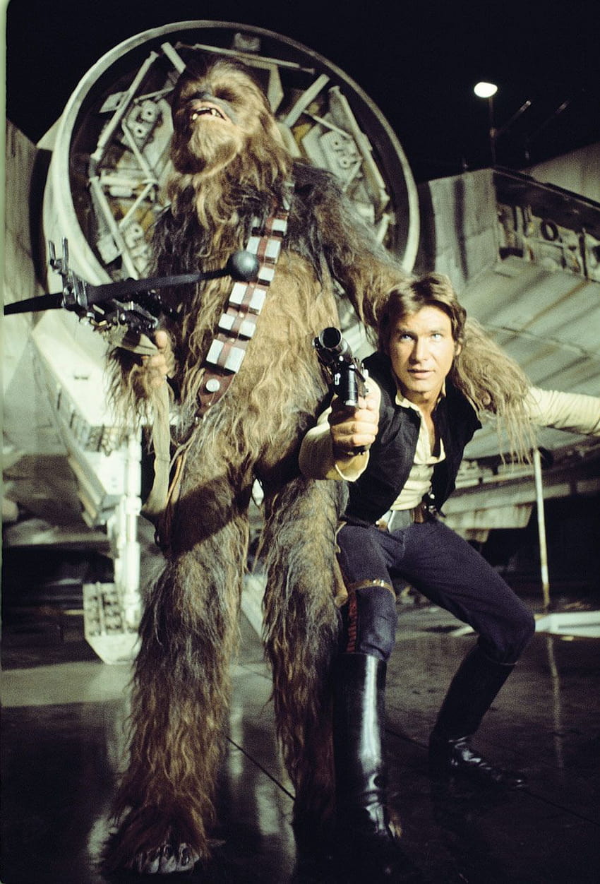 Lihat Langka dan Seni dari Ikon Star Wars: Han Solo, han solo, dan chewbacca wallpaper ponsel HD