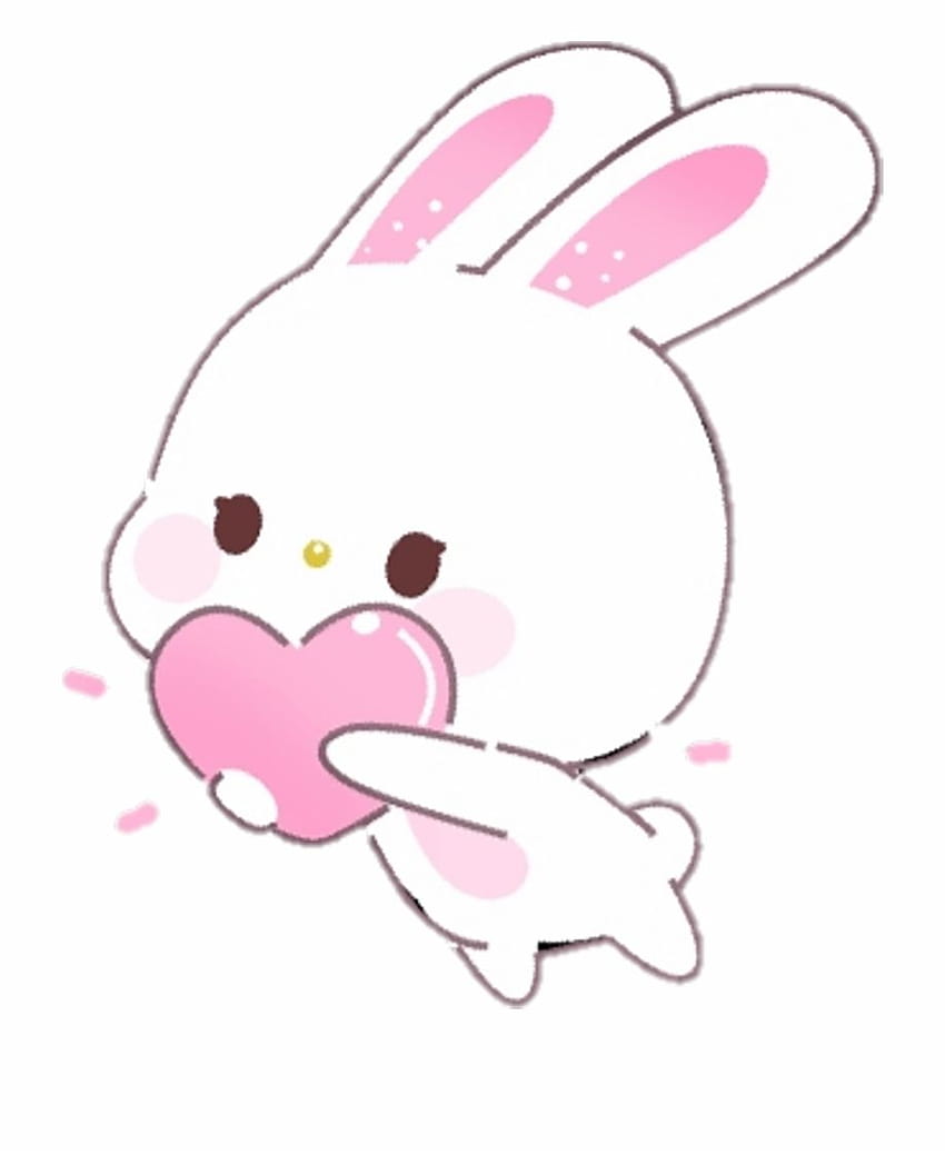 Bunny Gif Transparent, Clip Art, Clip Art, pink bunny kawaii rabbit HD phone wallpaper