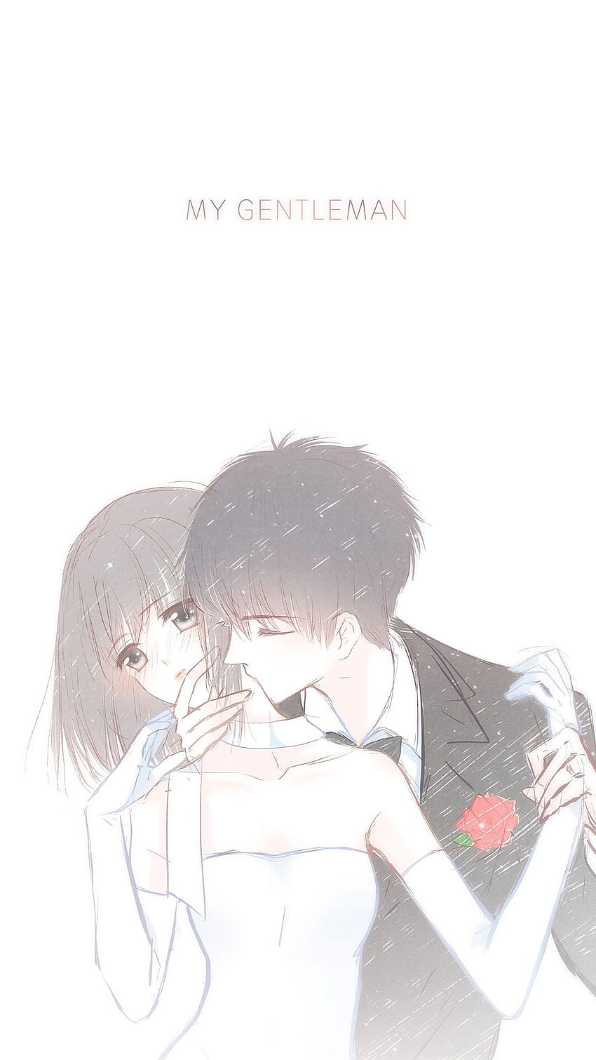 Romantic Cute Anime Couple Animated Wallpaper Outline  Outlinepics