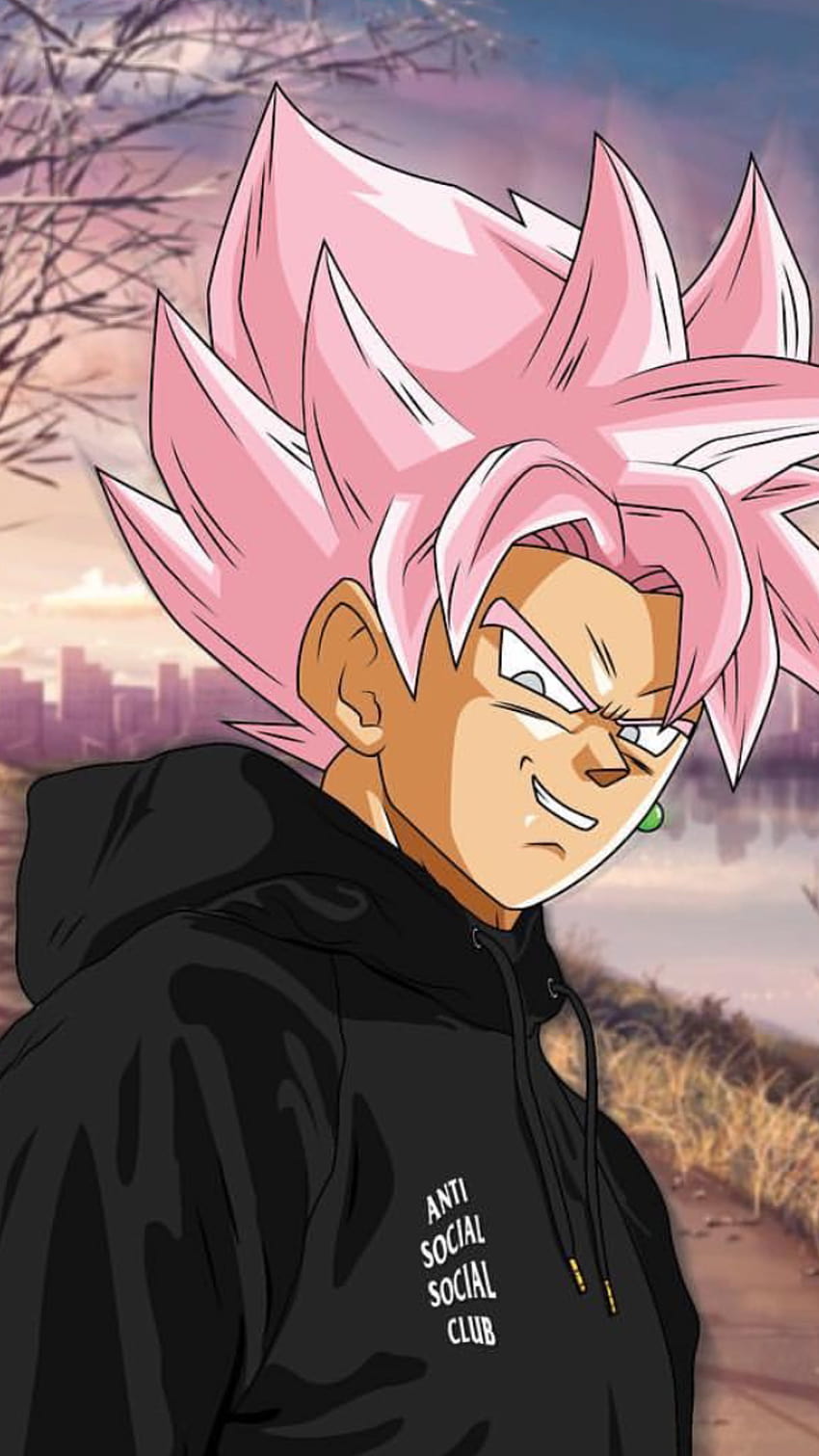 Super Saiyan Pink Goku Black Crediti: @madebyrvk su instagram, goku estetico Sfondo del telefono HD