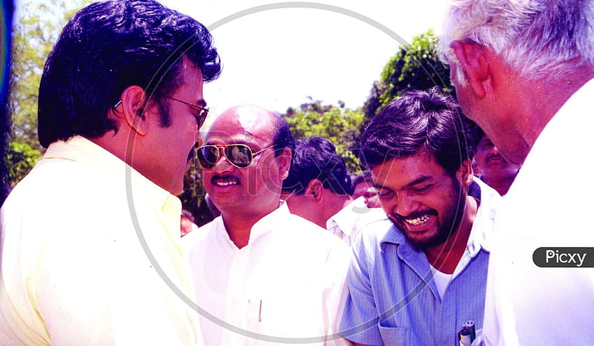 of Chiranjeevi with Director Puri Jagannadh. Mr. Ayyana patrudu can also be seen HD wallpaper