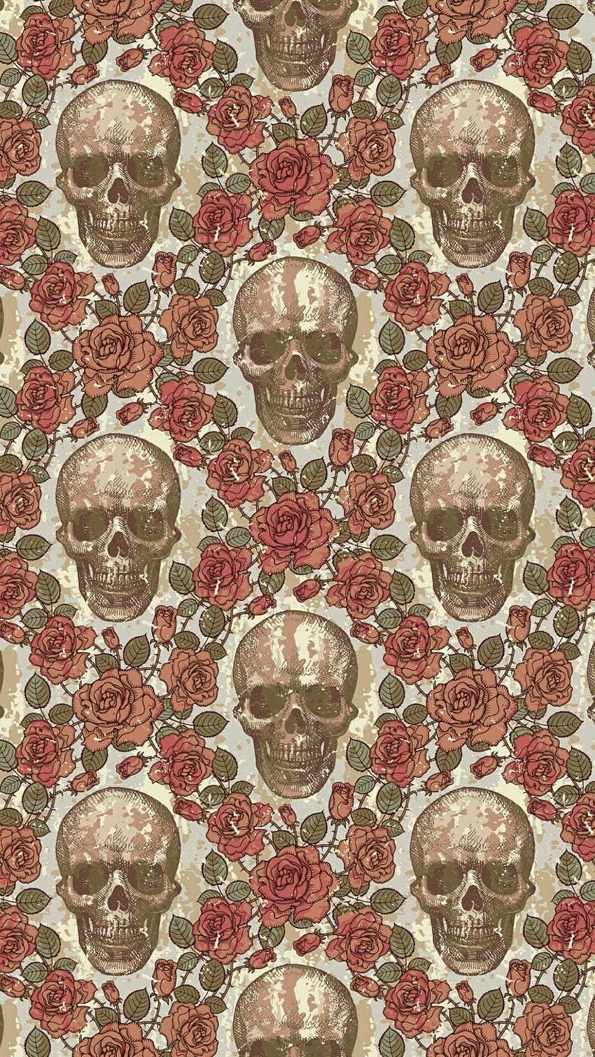 Skulls & Roses On Paper Src Top Cute Skull, pretty skulls HD phone wallpaper