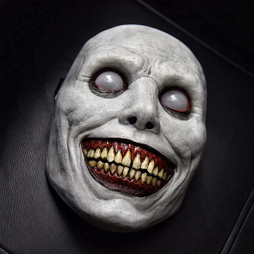 Kup Dubsnevr Smiling Demon mask, Creepy & Scary Halloween mask, Horrible Evil Devil Cosplay Rekwizyty, Halloween Costume Party rekwizyty Online na Tajwanie. B098QXWN5T, zła maska Tapeta na telefon HD