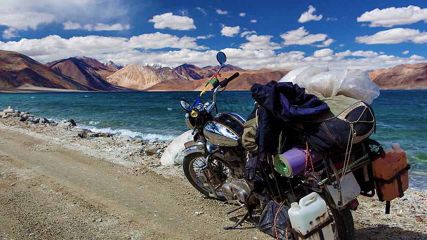 Leh, ladakh bike HD wallpaper