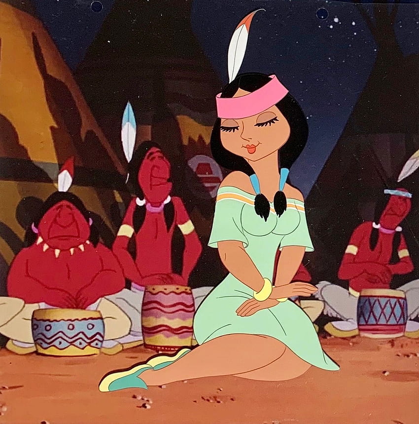 Indianka. Rdzenne plemię z Nibylandii w filmie Disneya „PIOTR PAN” Walta Disneya, rdzenni Amerykanie Piotruś Pan Tapeta na telefon HD