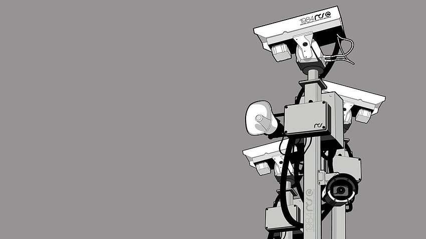 Security cameras, gray backgrounds and HD wallpaper
