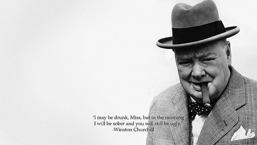 : Winston Churchill, Typografie, Zitat, Text, Western HD-Hintergrundbild