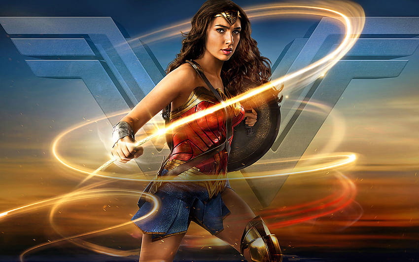 Wonder Woman complet et arrière-plans Fond d'écran HD