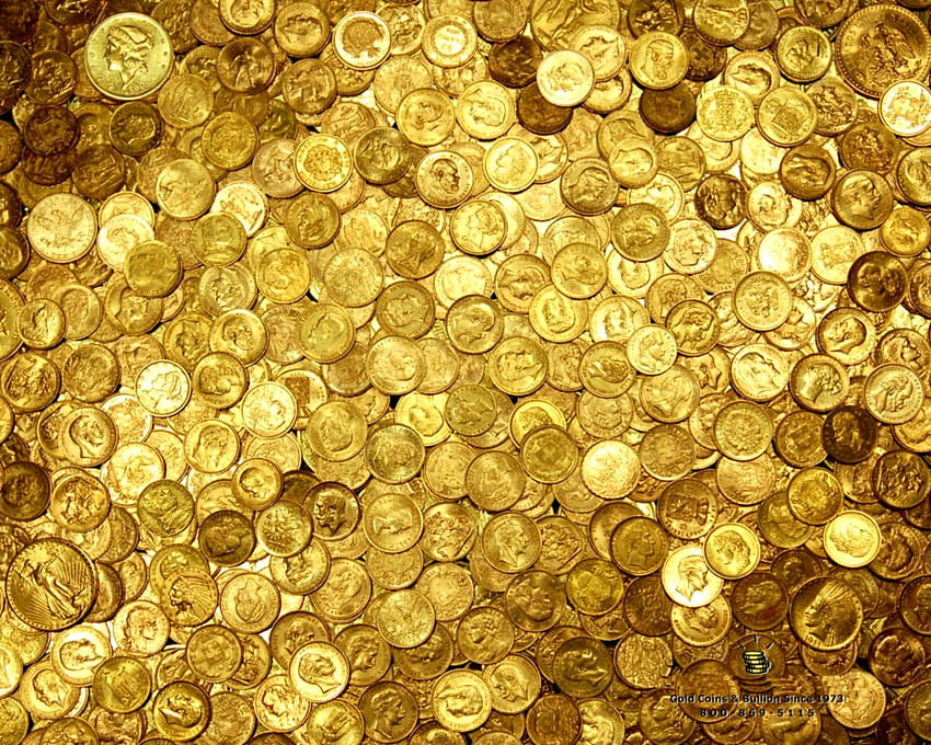 Moedas antigas mais recentes, moedas de ouro papel de parede HD